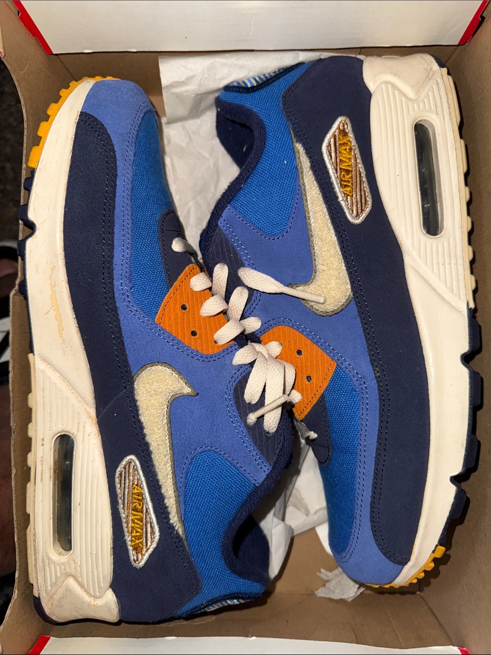 Nike Air Max 90
Game Royal Light Cream size 10 M fair condition check  all pics